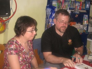Ann şi Jeff VanderMeer la lansarea antologiei New Weird, Satu Mare, august 2008